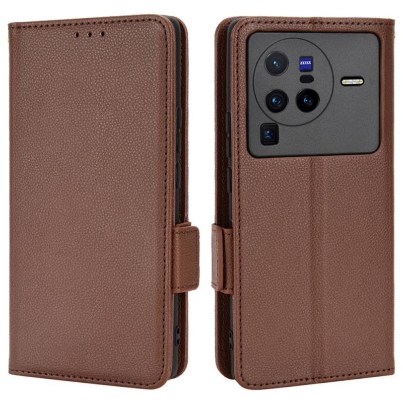 Kožna Futrola Vivo X80 Pro Flip Futrola Dvostruki Preklop Nove Boje
