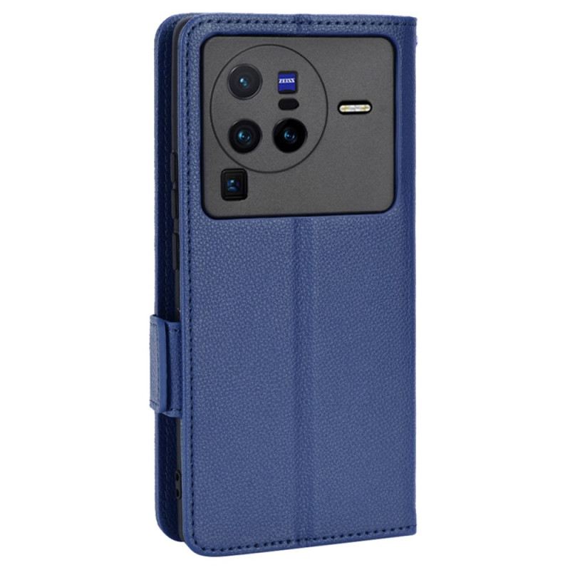 Kožna Futrola Vivo X80 Pro Flip Futrola Dvostruki Preklop Nove Boje