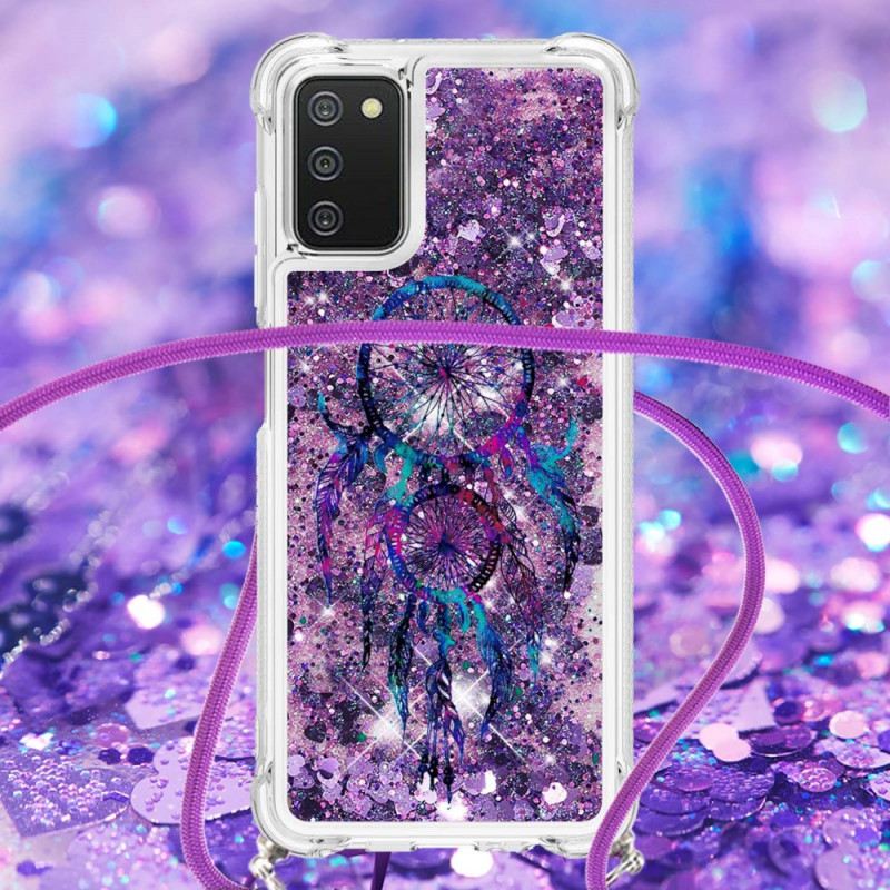 Maskica Samsung Galaxy A03s Hvatač Snova Sa Šljokicama