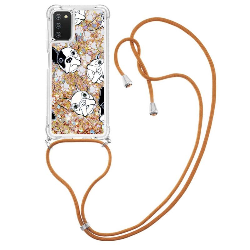 Maskica Samsung Galaxy A03s Psi Sa Šljokicama