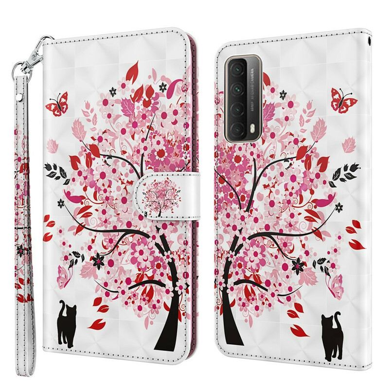 Futrola Huawei P Smart 2021 Ružičasto Drvo