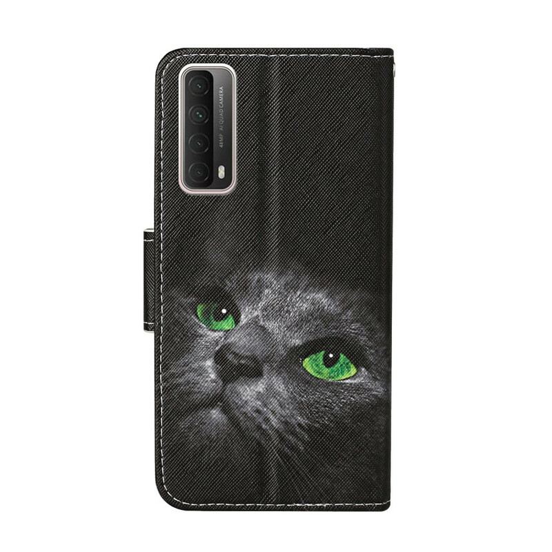 Futrola Huawei P Smart 2021 Zelenooka Mačka S Uzicom