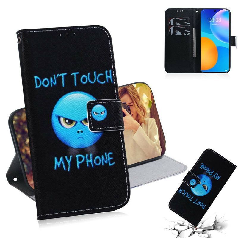 Kožna Futrola Huawei P Smart 2021 Emoji Telefon
