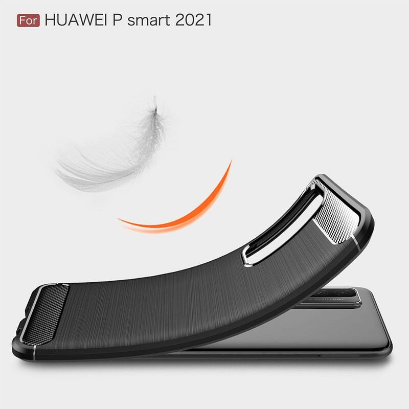 Maskica Huawei P Smart 2021 Brušena Karbonska Vlakna