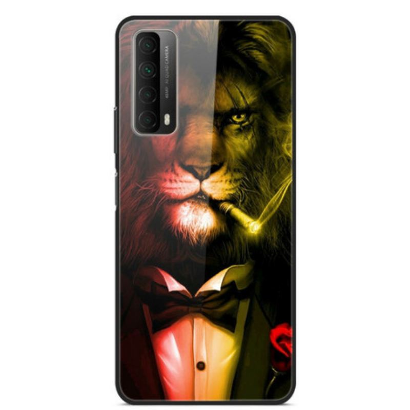 Maskica Huawei P Smart 2021 Cigar Lion Kaljeno Staklo