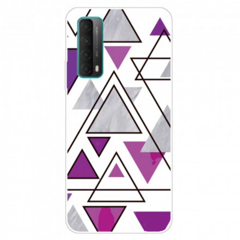 Maskica Huawei P Smart 2021 Mramorni Trokuti