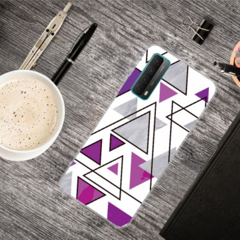 Maskica Huawei P Smart 2021 Mramorni Trokuti