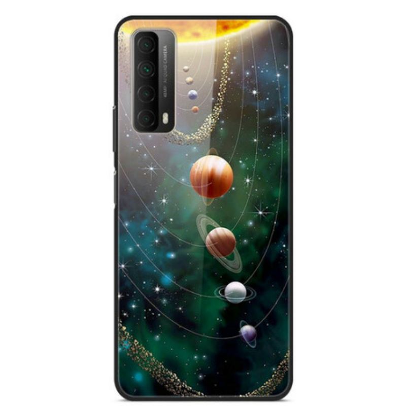 Maskica Huawei P Smart 2021 Planet Sunčevog Sustava Kaljeno Staklo