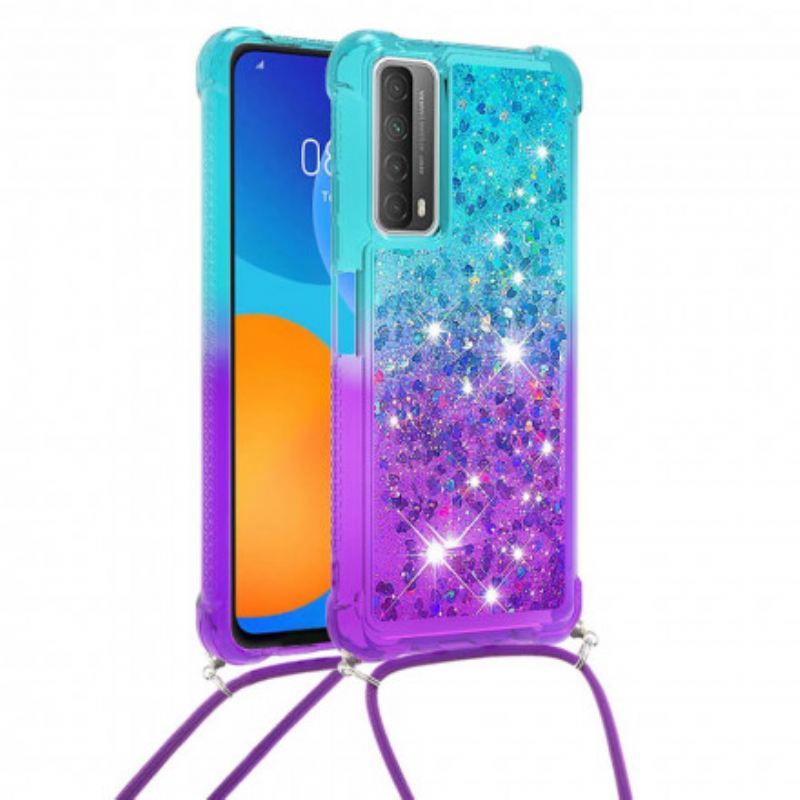 Maskica Huawei P Smart 2021 Silikonske Šljokice I Uzica