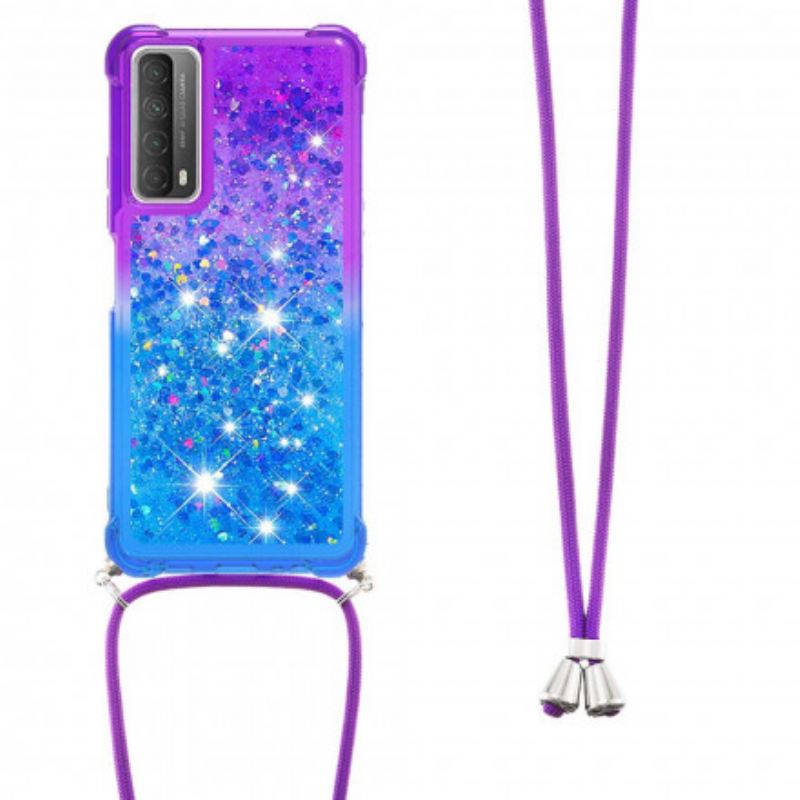 Maskica Huawei P Smart 2021 Silikonske Šljokice I Uzica