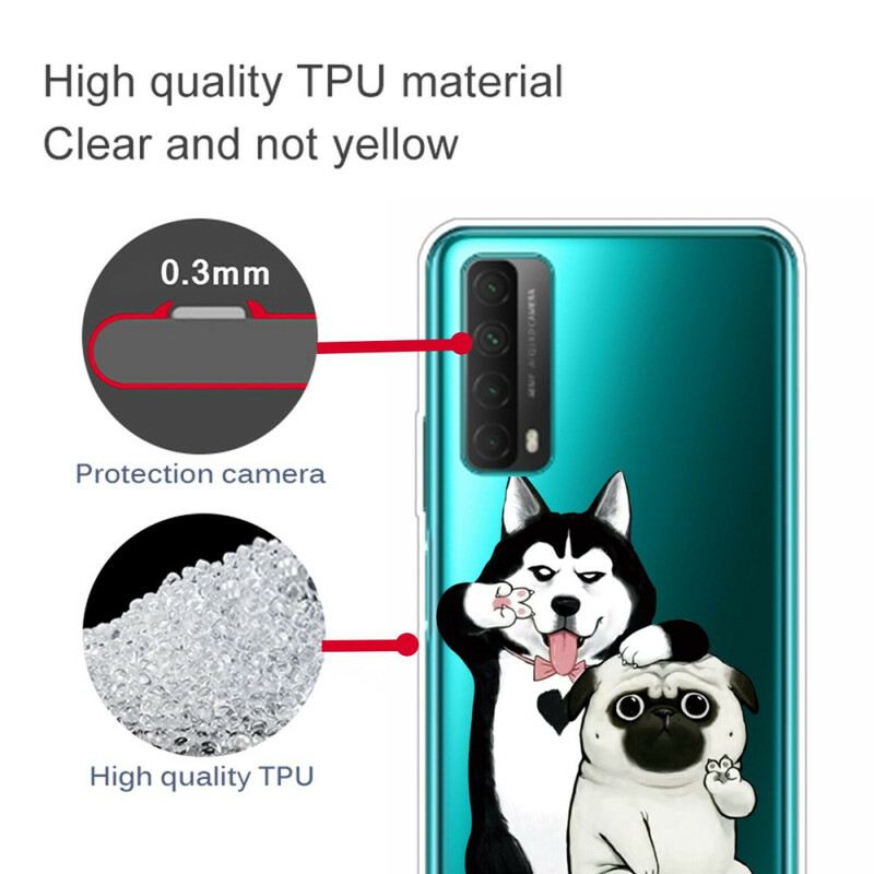 Maskica Huawei P Smart 2021 Smiješni Psi