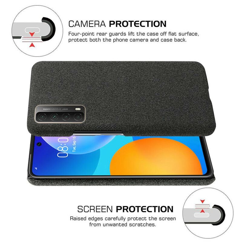 Maskica Huawei P Smart 2021 Tekstura Tkanine Ksq