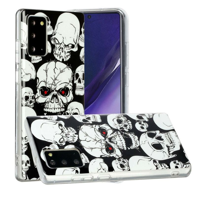 Maskica Samsung Galaxy Note 20 Oprez Fluorescentne Lubanje