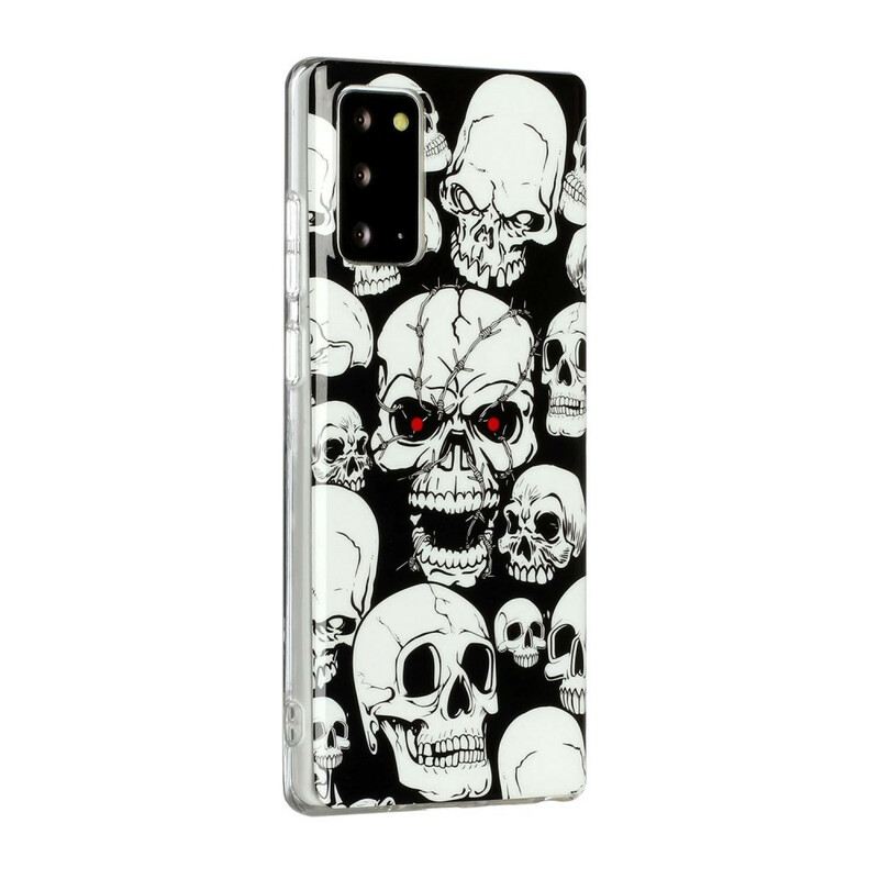 Maskica Samsung Galaxy Note 20 Oprez Fluorescentne Lubanje