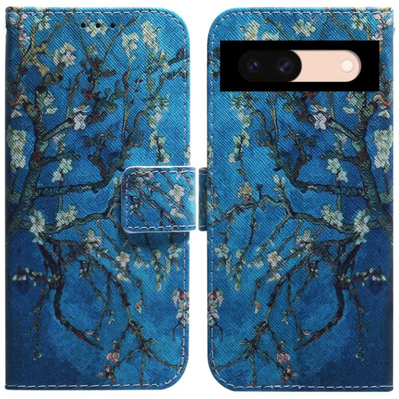 Kožna Futrola Google Pixel 8a Cvjetovi Marelice