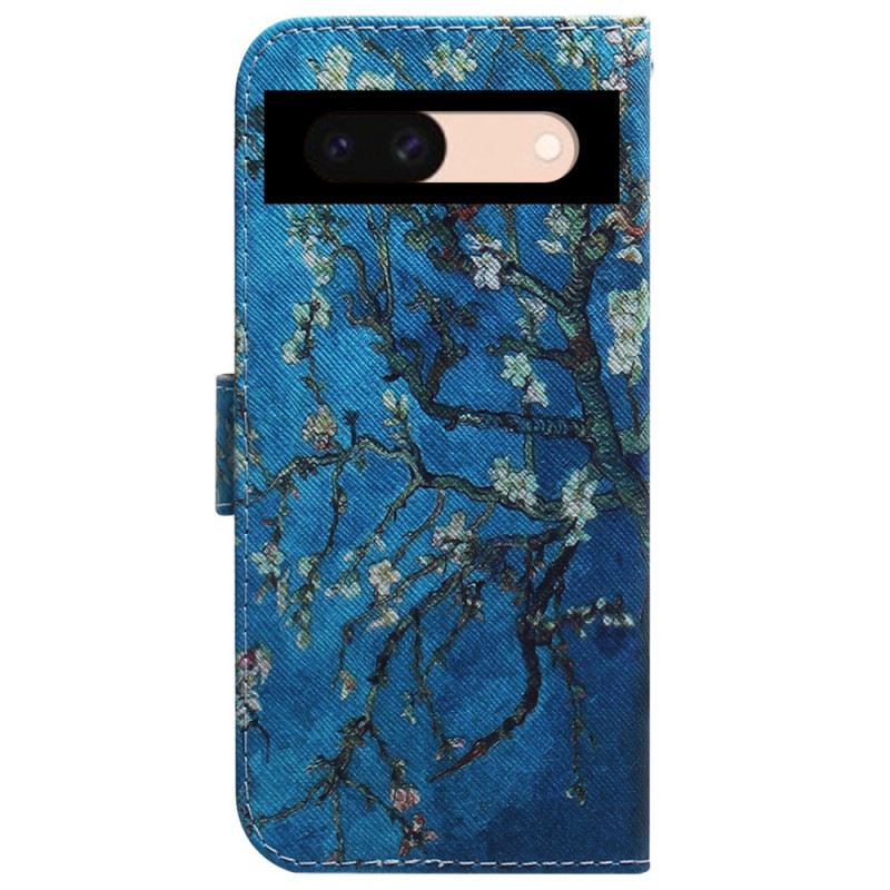 Kožna Futrola Google Pixel 8a Cvjetovi Marelice