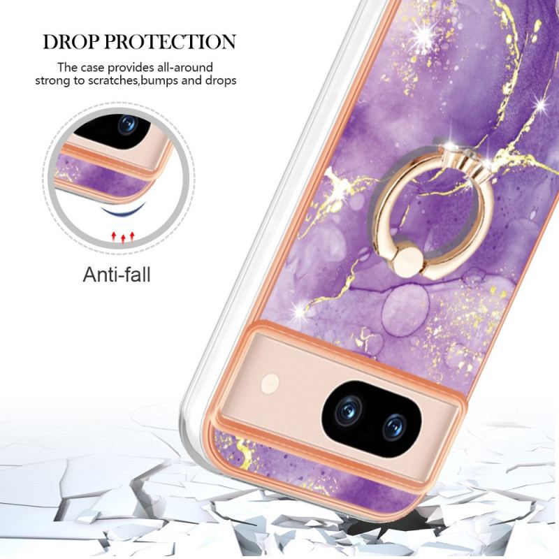 Maskica Google Pixel 8a Potporni Prsten U Stilu Mramora