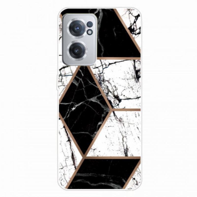 Maskica OnePlus Nord CE 2 5G Crno-bijela Šahovnica