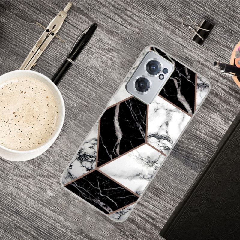 Maskica OnePlus Nord CE 2 5G Mramorna Šahovnica