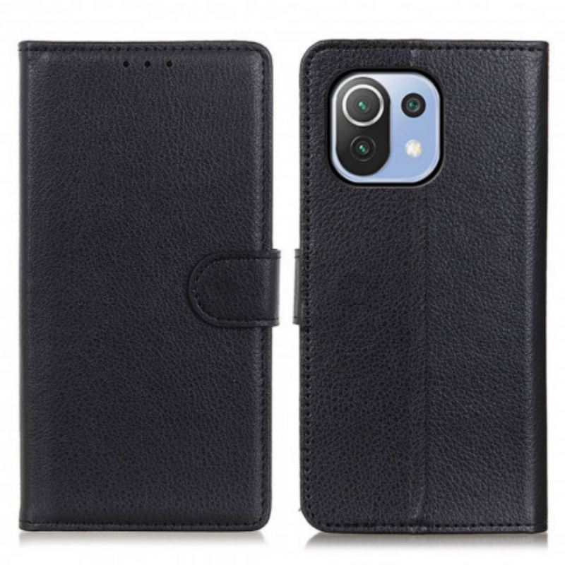 Futrola Xiaomi Mi 11 Lite 4G / 5G / 5G NE Tradicionalna Litchi Umjetna Koža