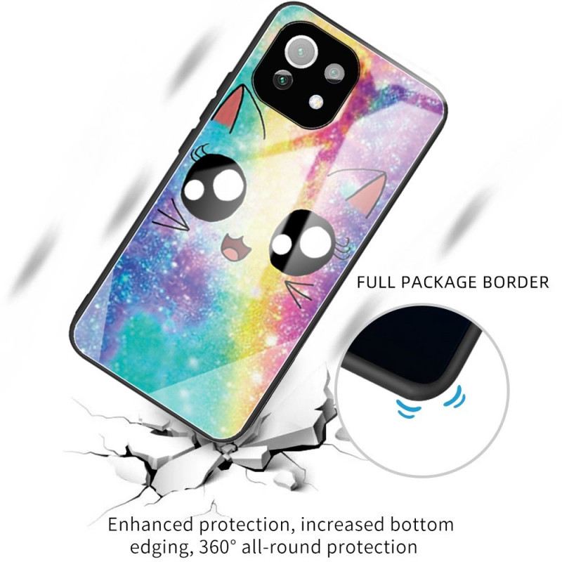 Maskica Xiaomi Mi 11 Lite 4G / 5G / 5G NE Crtano Kaljeno Staklo