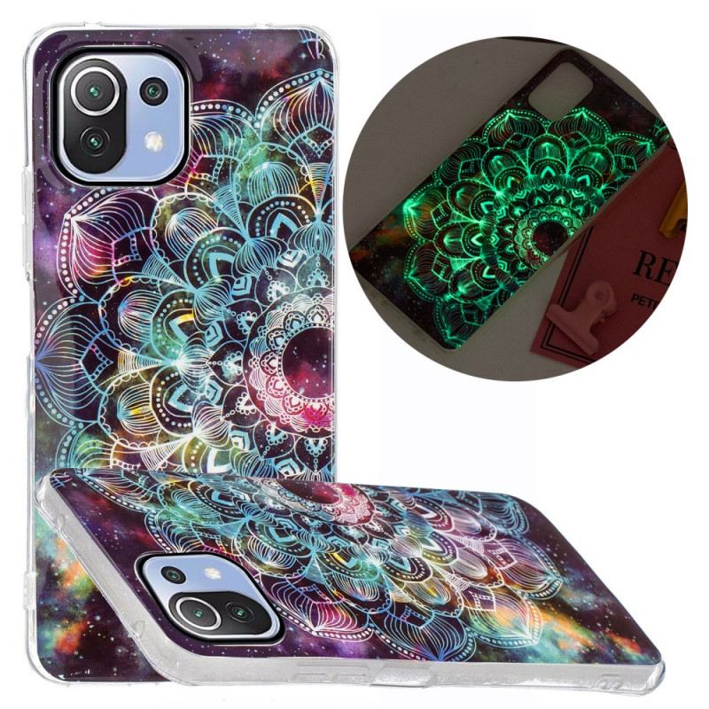Maskica Xiaomi Mi 11 Lite 4G / 5G / 5G NE Fluorescentna Šarena Mandala