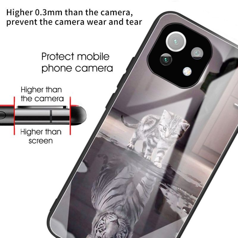 Maskica Xiaomi Mi 11 Lite 4G / 5G / 5G NE Kitten Dream Kaljeno Staklo