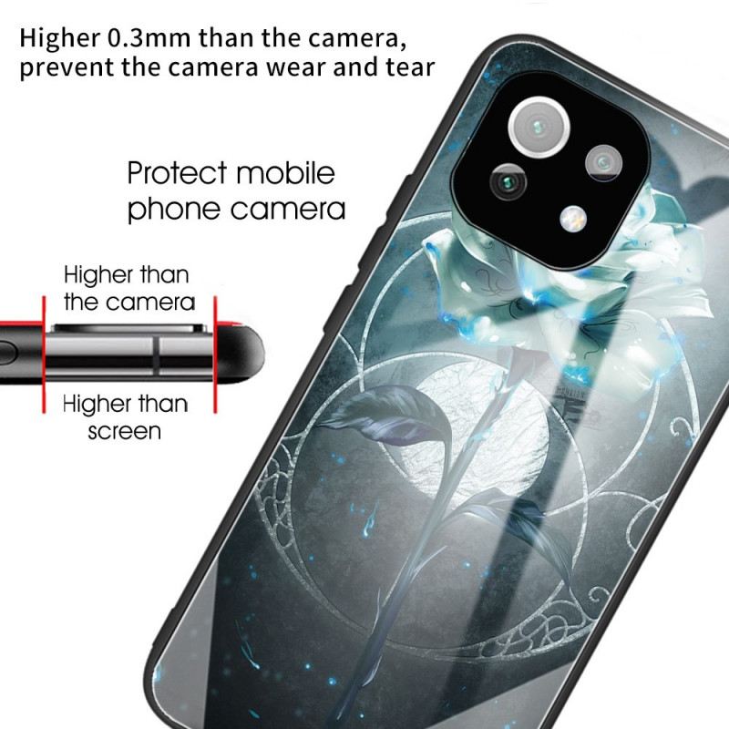 Maskica Xiaomi Mi 11 Lite 4G / 5G / 5G NE Ružičasto Zeleno Kaljeno Staklo