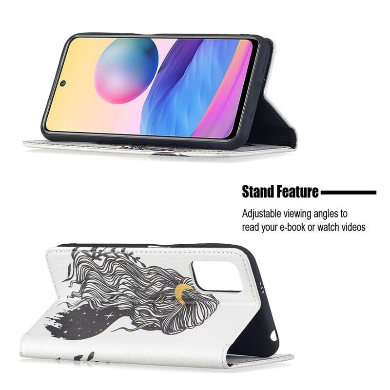 Flip Futrola Poco M3 Pro 5G Kožna Futrola Lijepa Kosa