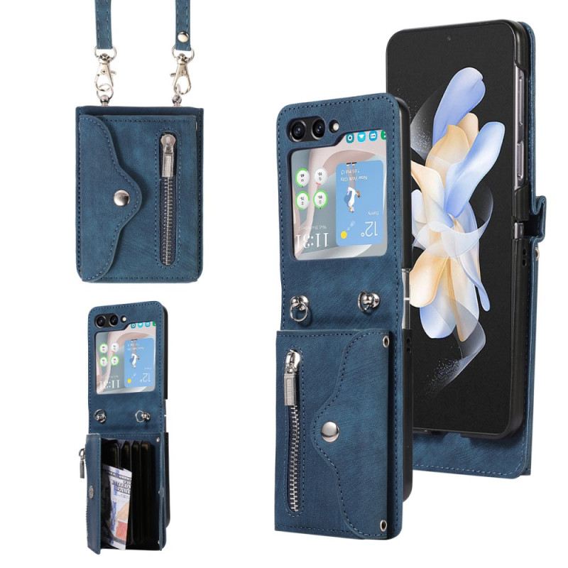 Maskica Samsung Galaxy Z Flip 5 Novčanik S Remenom Za Rame