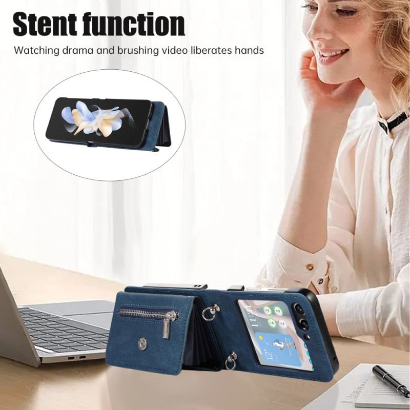 Maskica Samsung Galaxy Z Flip 5 Novčanik S Remenom Za Rame