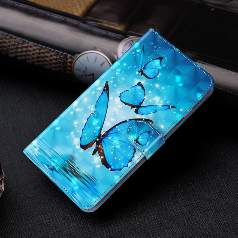 Flip Futrola Google Pixel 6 Pro Leteći Plavi Leptiri