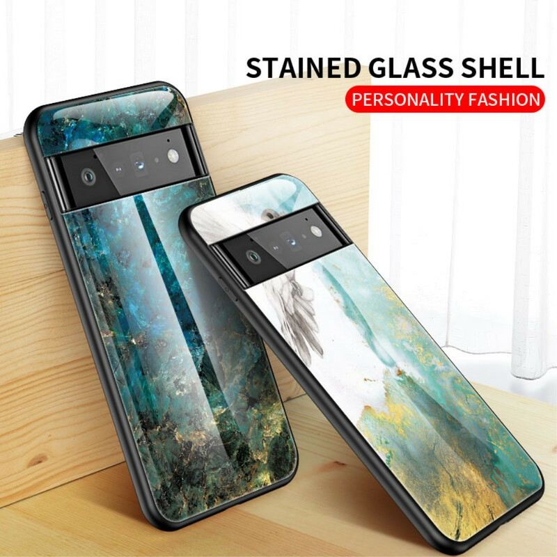 Maskica Google Pixel 6 Pro Mramorno Kaljeno Staklo