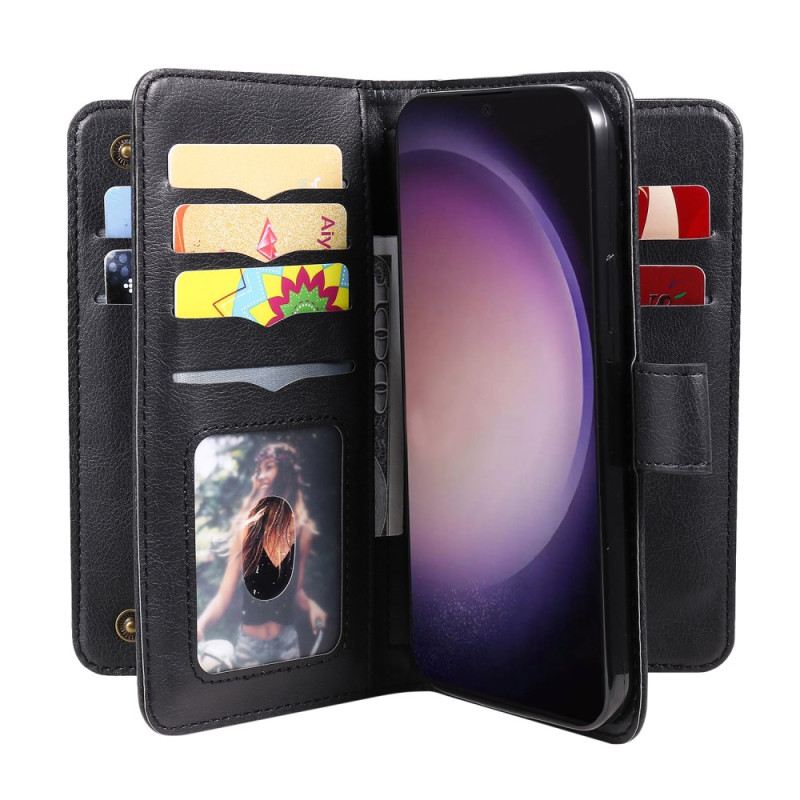 Kožna Futrola Za Samsung Galaxy S24 Ultra 5g 10 Držača Kartica
