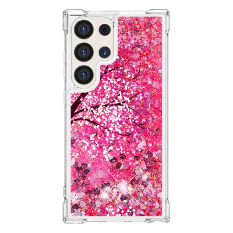 Maskica Samsung Galaxy S24 Ultra 5g Šljokice Trešnjinog Cvijeta
