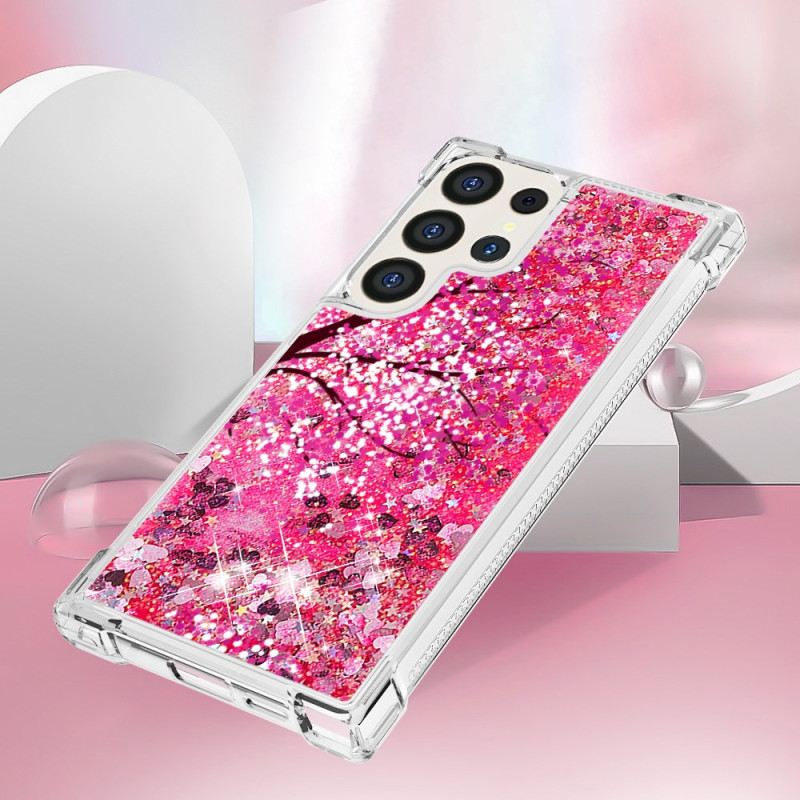 Maskica Samsung Galaxy S24 Ultra 5g Šljokice Trešnjinog Cvijeta