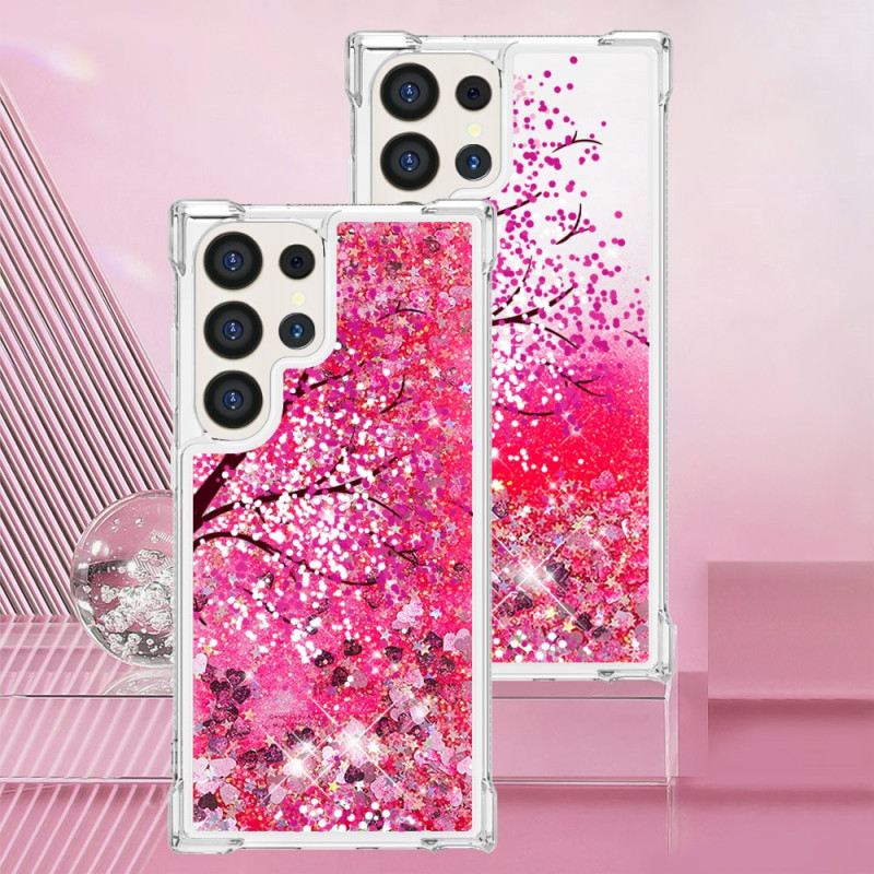 Maskica Samsung Galaxy S24 Ultra 5g Šljokice Trešnjinog Cvijeta