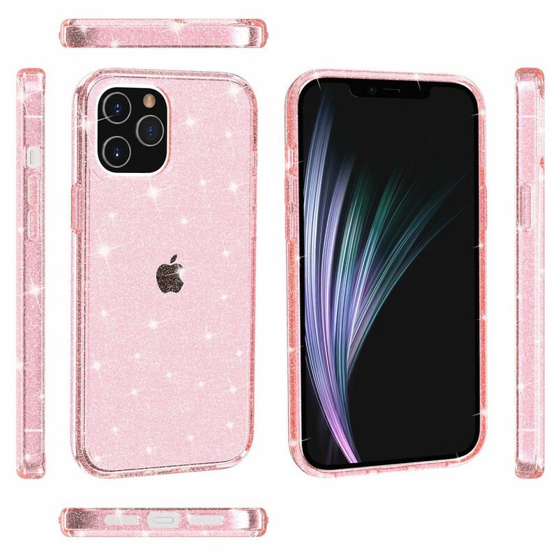 Maskica iPhone 12 Pro Max Prozirne Šljokice