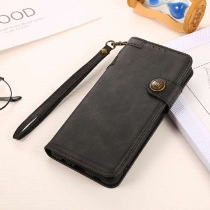 Futrola Oppo A54 5G / A74 5G Dugme Od Umjetne Kože Khazneh