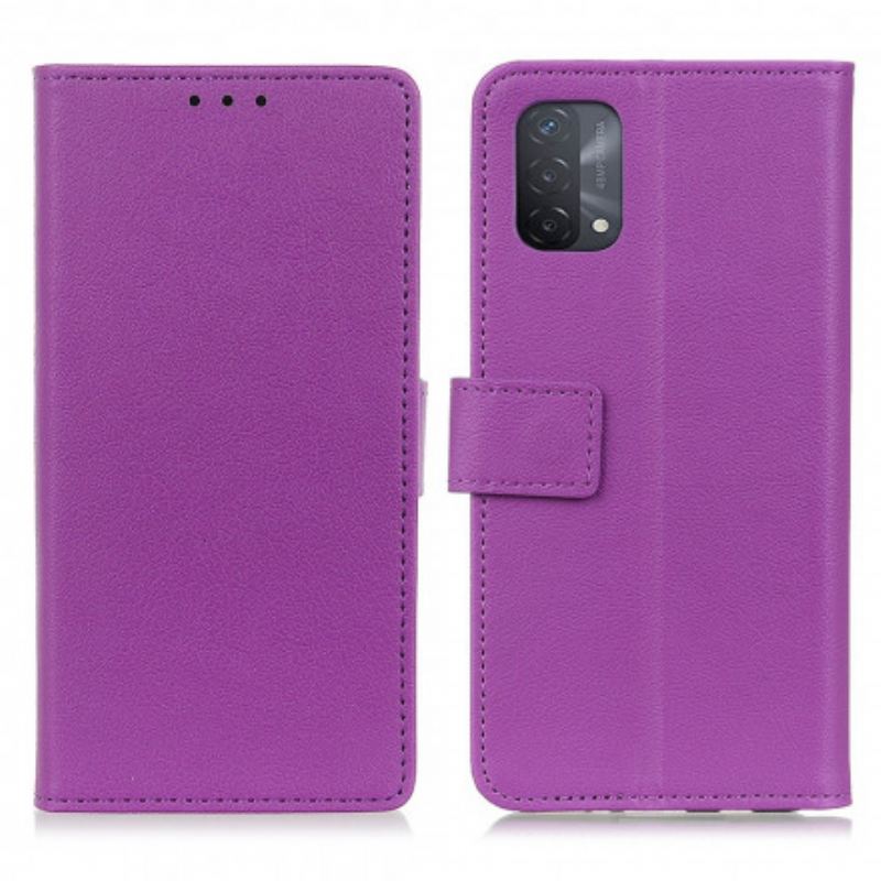 Futrola Oppo A54 5G / A74 5G Jednostavan Efekt Sjajne Kože