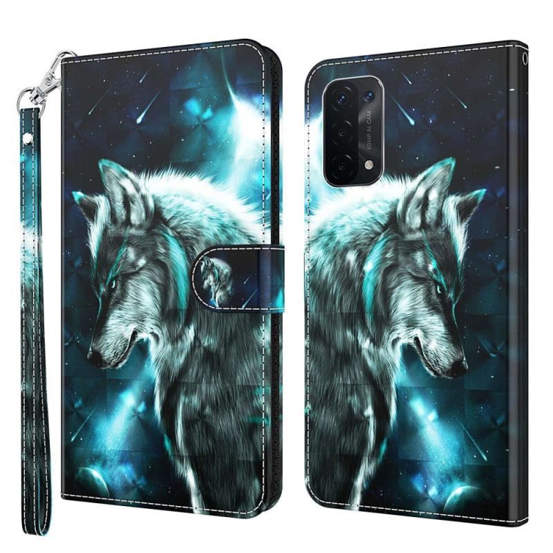 Futrola Oppo A54 5G / A74 5G Lanyard Wolf