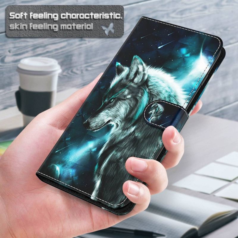 Futrola Oppo A54 5G / A74 5G Lanyard Wolf
