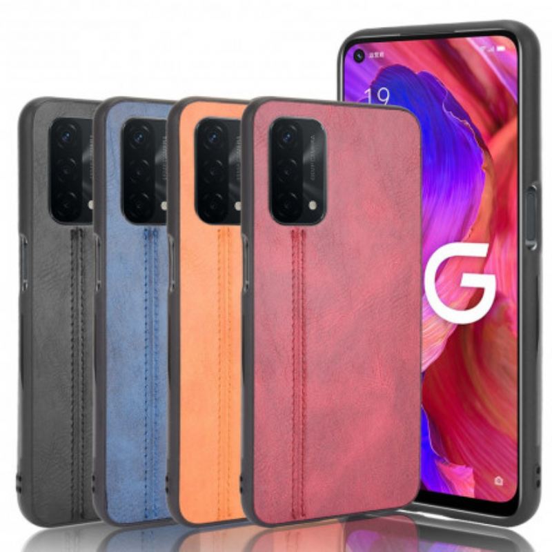 Maskica Oppo A54 5G / A74 5G Couture Efekt Kože