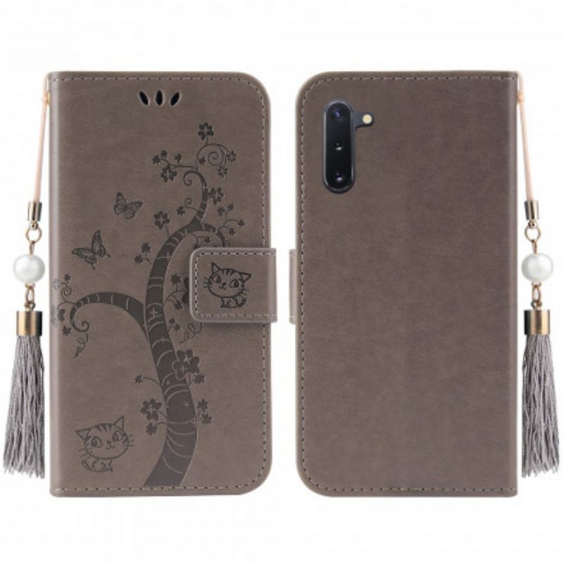 Futrola OnePlus Nord Drvo I Mačka S Perlama Užeta