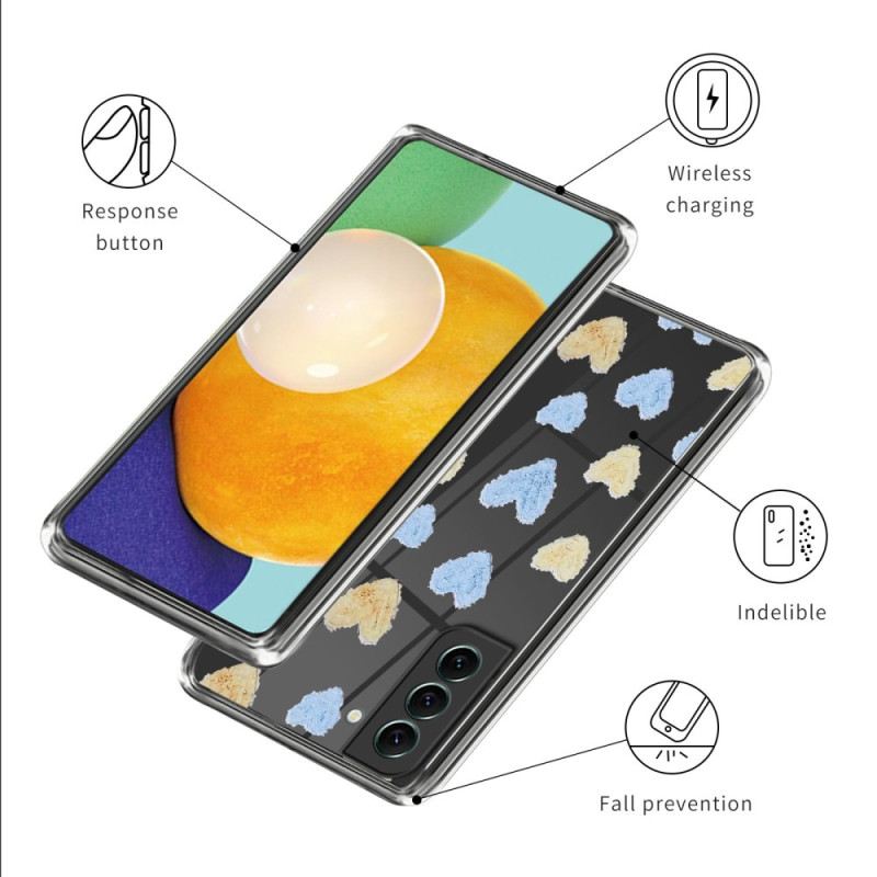 Maskica Samsung Galaxy S24 Plus 5g Žuta I Plava Srca