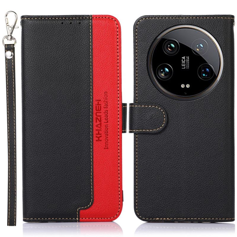 Kožna Futrola Xiaomi 14 Ultra Rfid Blokiranje I Khazneh Uzica
