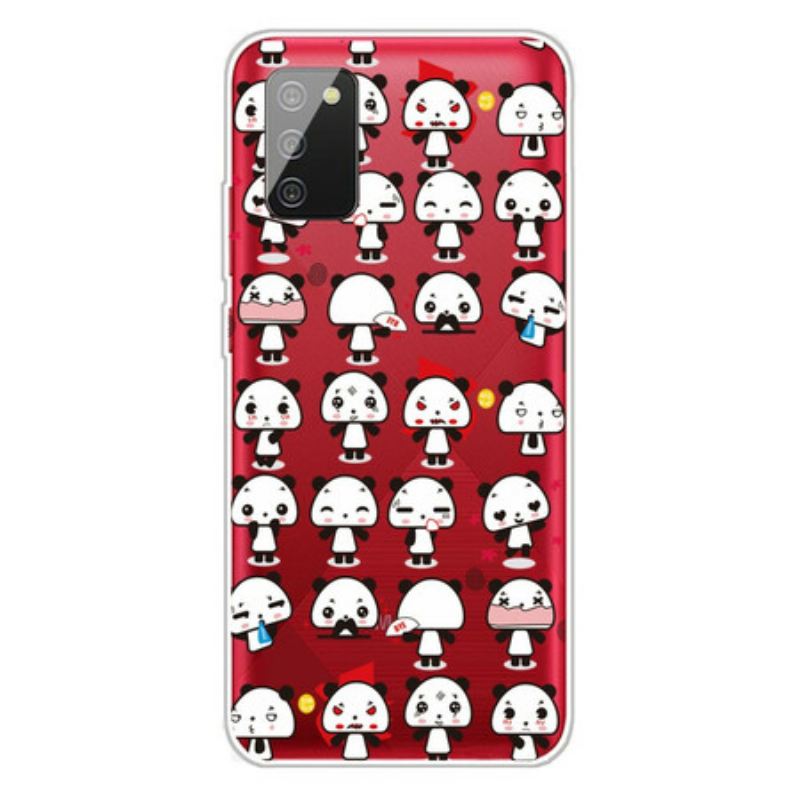 Maskica Samsung Galaxy A02s Bešavne Smiješne Pande
