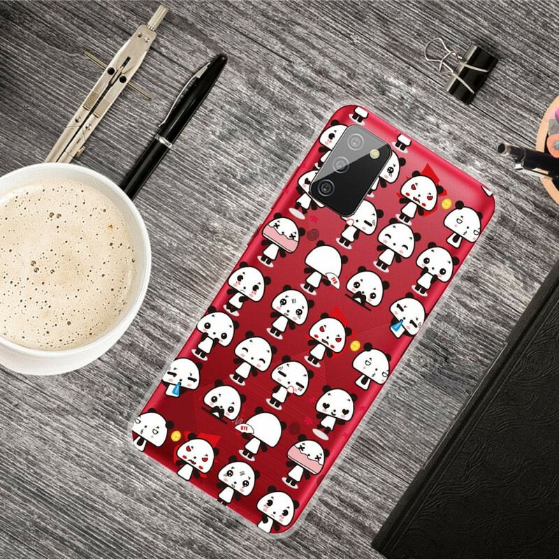 Maskica Samsung Galaxy A02s Bešavne Smiješne Pande