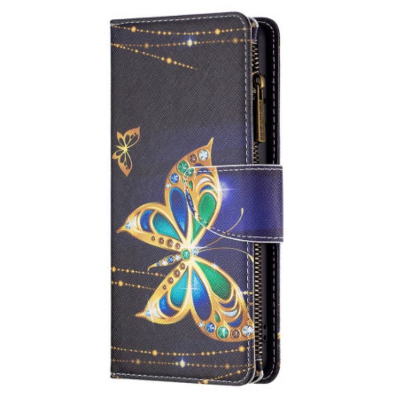 Flip Futrola Xiaomi Redmi Note 13 Pro 4g Strass Butterfly Novčanik S Remenom