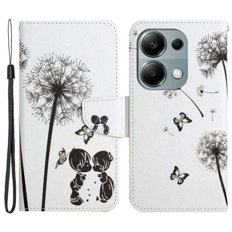 Kožna Futrola Xiaomi Redmi Note 13 Pro 4g Maslačka Ljubav S Remenom